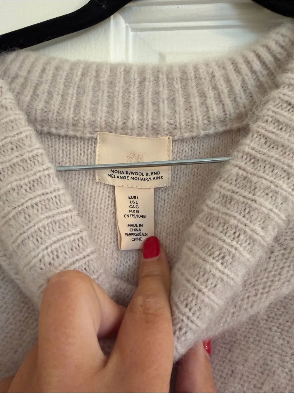 H&M Men's Light Beige Crewneck Sweater